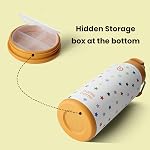BOTTLE BOTTLE 32oz Insulated Water Bottle Stainless Steel Sport Water Bottle with Straw Dual-use Lid Design for Gym with Pill Box (Stellar Pop)