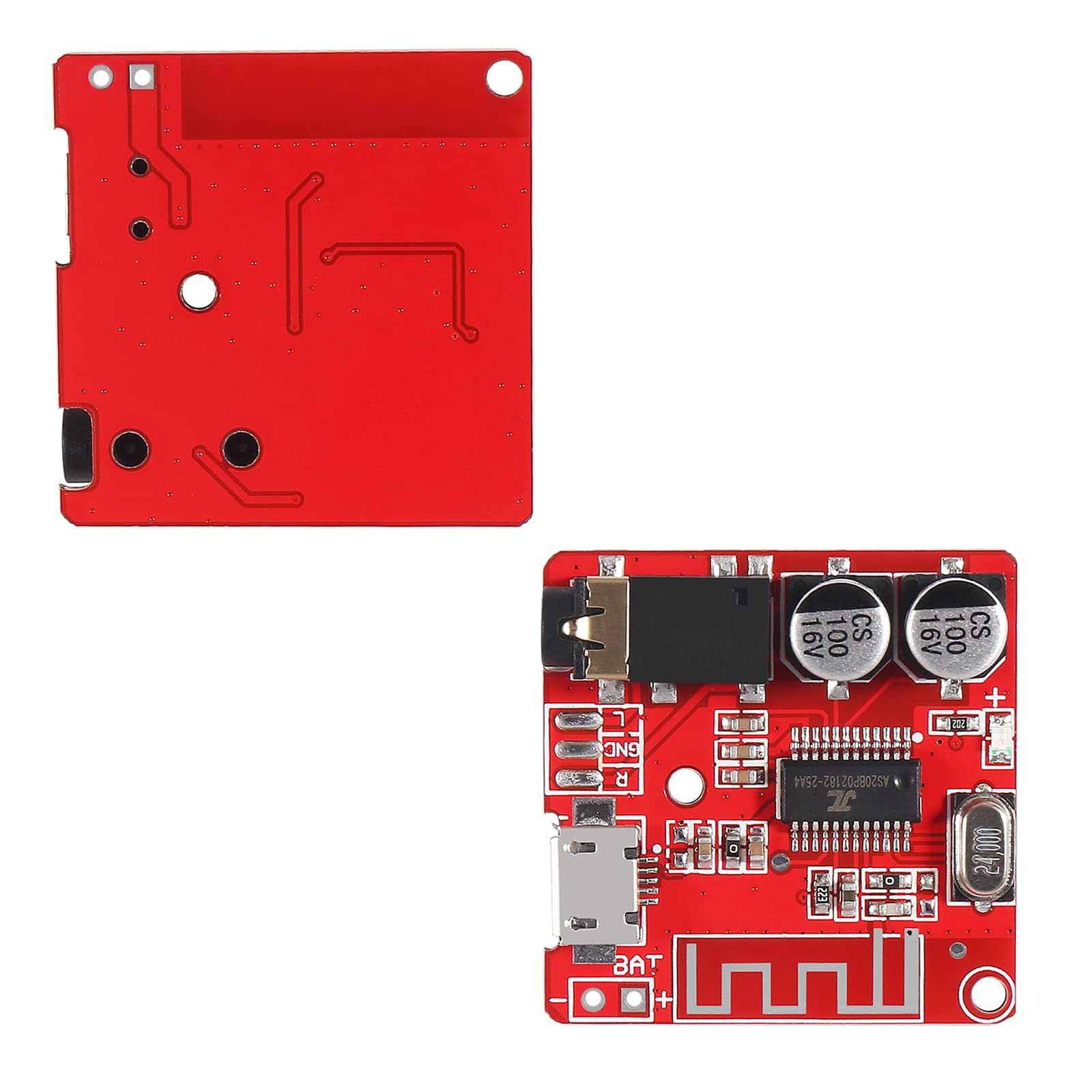 Modulo ricevitore audio Bluetooth 5.0, scheda decoder MP3 fai da te per sistemi audio auto e altoparlanti domestici, 3,7-5 V DC con micro USB, uscita stereo a doppio canale (3 pezzi