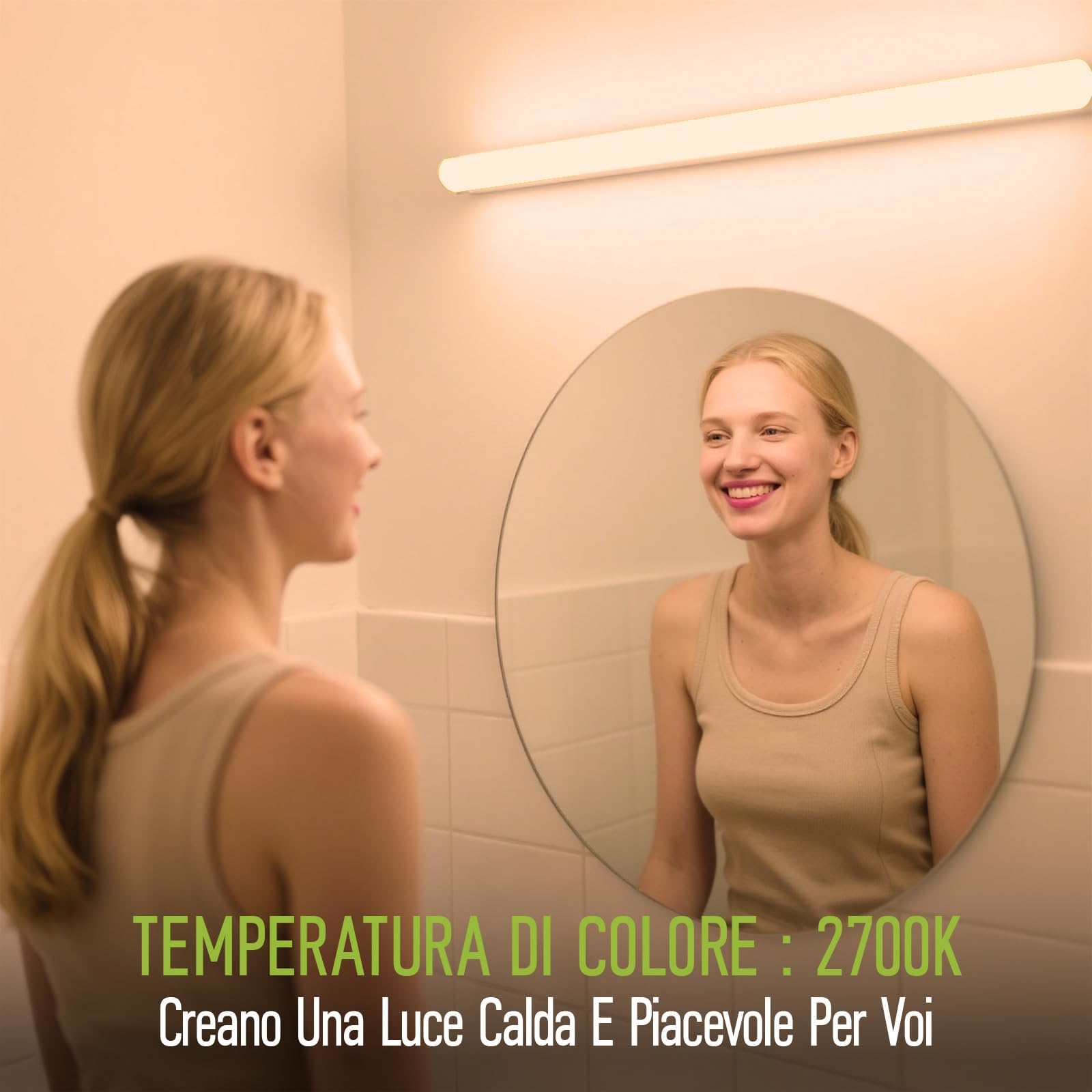 Lampadina LED S14S 12W Equivalente a 90W 1100LM Bianca Calda 2700K Lampadina LED Lineare Ø30mm x 500mm Angolo di Diffusione 180° Non Dimmerabile 230V PC