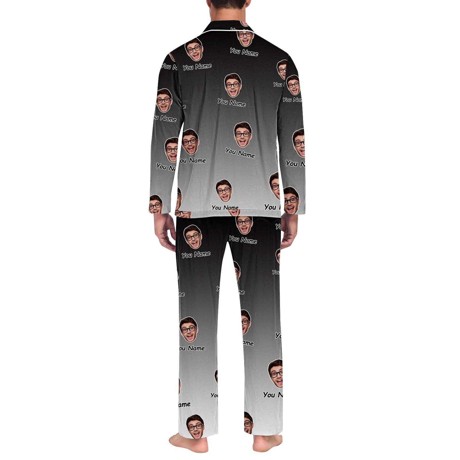Generisch Pijama para hombre camuflaje pantalones divertidos para hombres mujeres parejas a juego unisex nombres personalizados pijama hombre