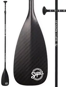 SUP Paddle – Pás de fibra de carbono e fibra de vidro – 3 peças ajustáveis com lâminas de desempenho de fibra de carbono ou fibra de vidro – Pás de pé de eixo de carbono, fibra de vidro ou alumínio