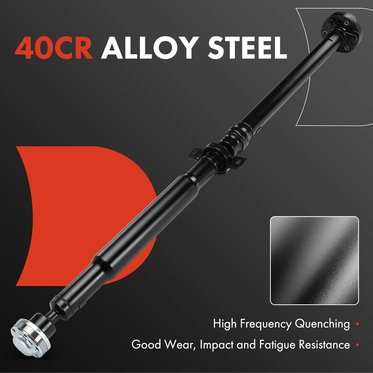 A-Premium Rear Drive Shaft Driveshaft Assembly Compatible with Mercedes-Benz X166 Series GL450, GL550, 2014 2015 2016, AWD, Replace# A1664105000, 1664105000, Complete Prop Shaft