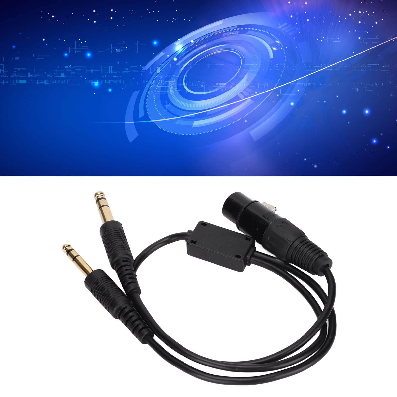 Bediffer Cable de Enchufe Doble XLR a GA para de 5 Pines