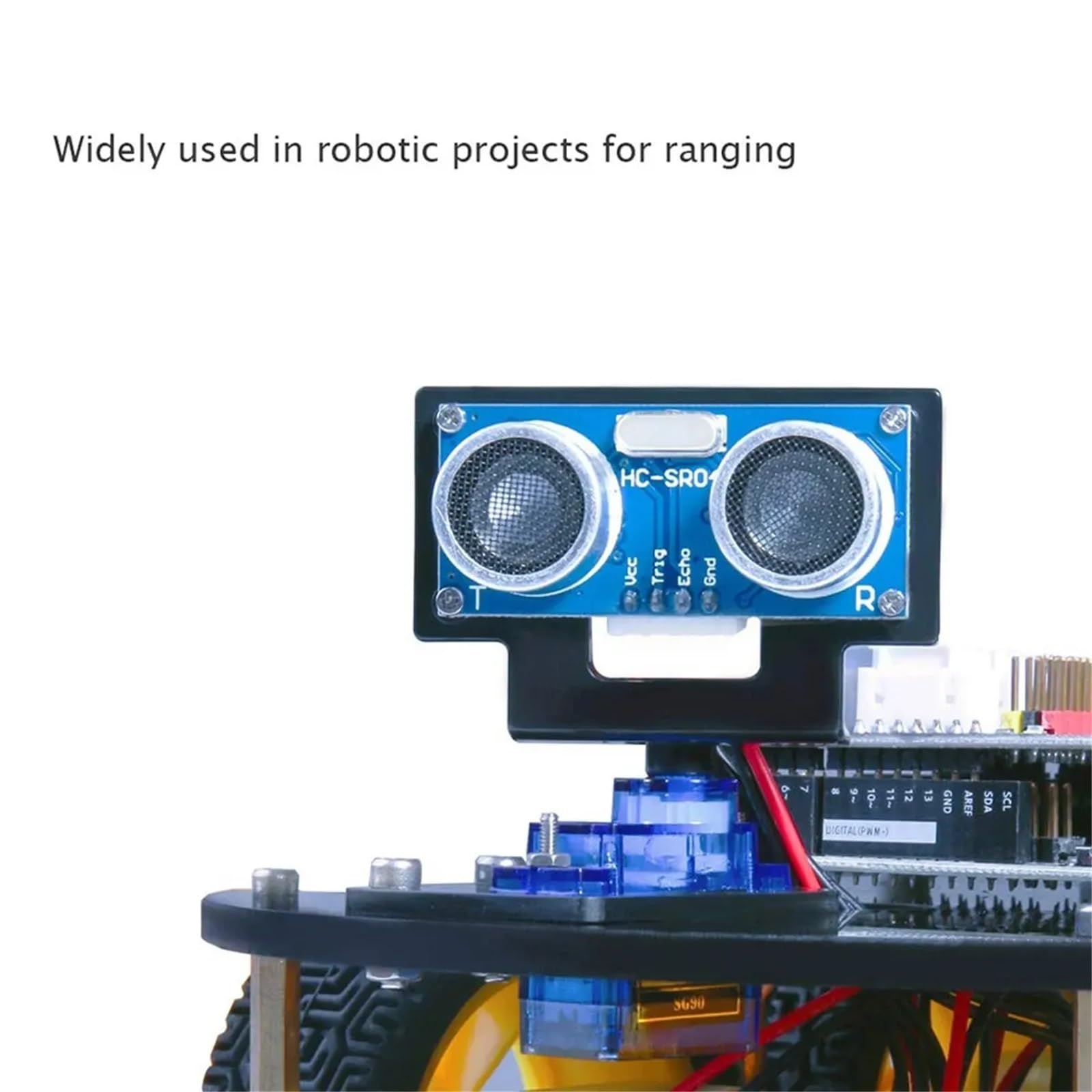 5 módulos ultrasónicos HC-SR04 MELIFE Sensor de distancia con 3 soportes de montaje y 2 cables para robot Mega R3 MEGA Mega2560