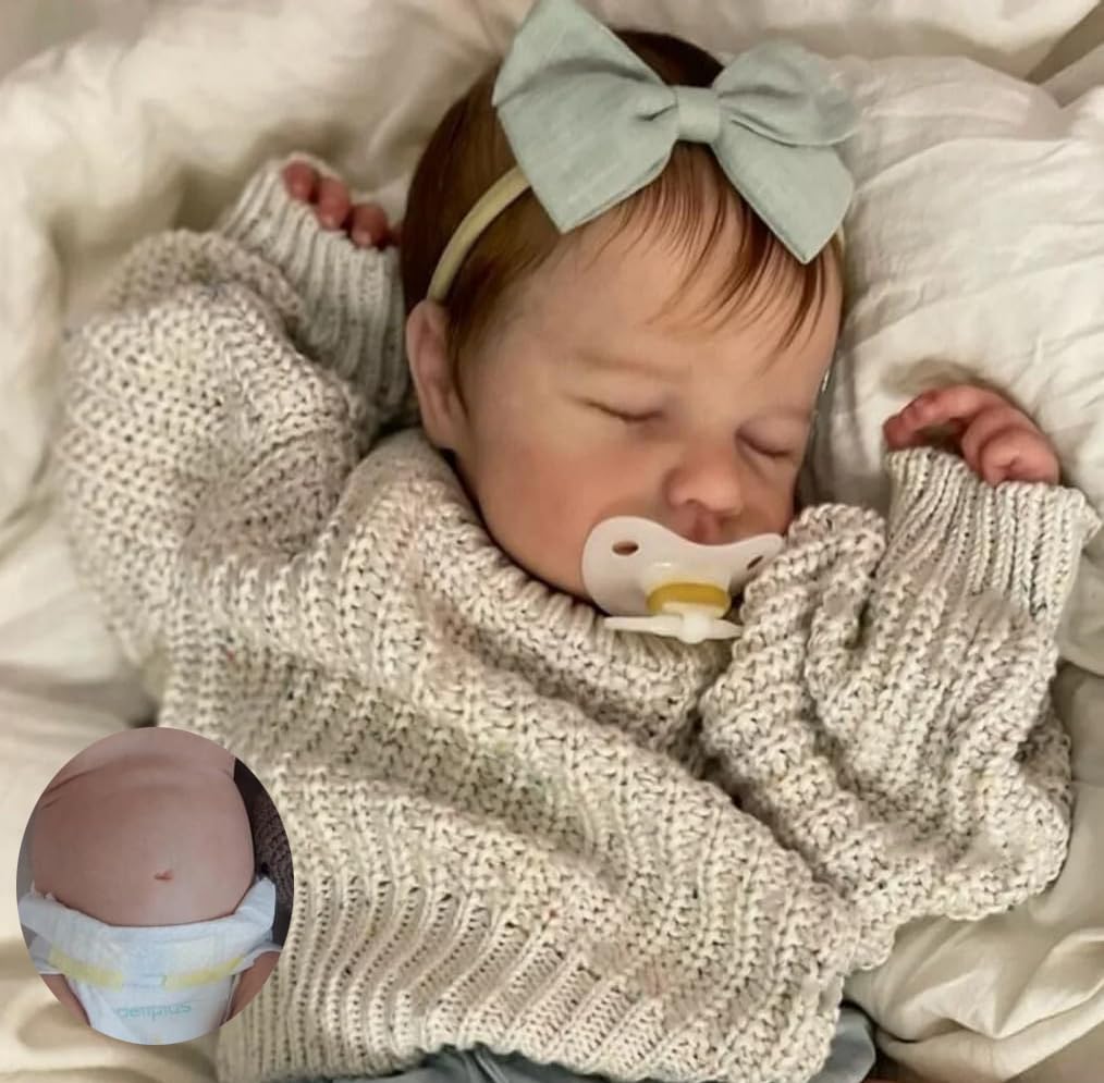 Zero Pam Bebe Reborn Niña Cuerpo Complet Vinilo, 50 CM Bébé Reborn Niñas Muñecas Bébé Réborn Realista Bebe Que Parece Real, Lavable Muñecos Réborn Reales con Accesorios para Niños De 3 Años