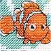 Dimensions 70-65173 Disney Go With The Flow Finding Nemo Counted Cross Stitch Kit, 5
