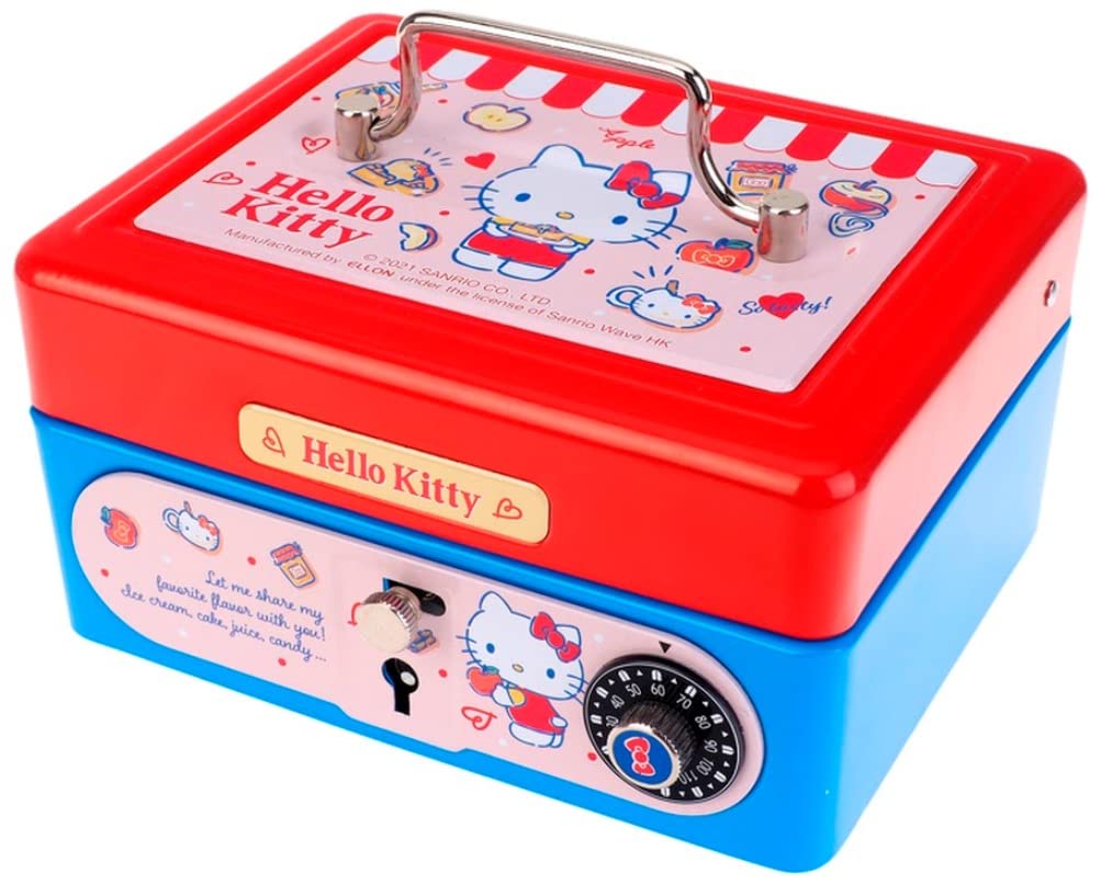 Hello Kitty ゴールドキャッシュボックス Amazon.com: Ellon Hello Kitty Cash Box Small Saving Bank