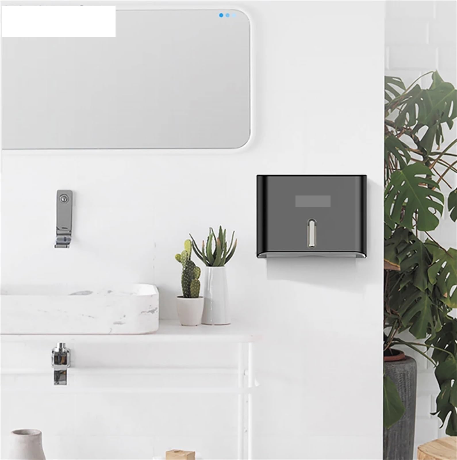 Portafazzoletti da Parete Porta Asciugamani di Carta igienica Porta Asciugamani di Carta a Parete Dispenser di Asciugamani Non Perforato Dispenser di fazzoletti for Cucina Bagno(Gray)