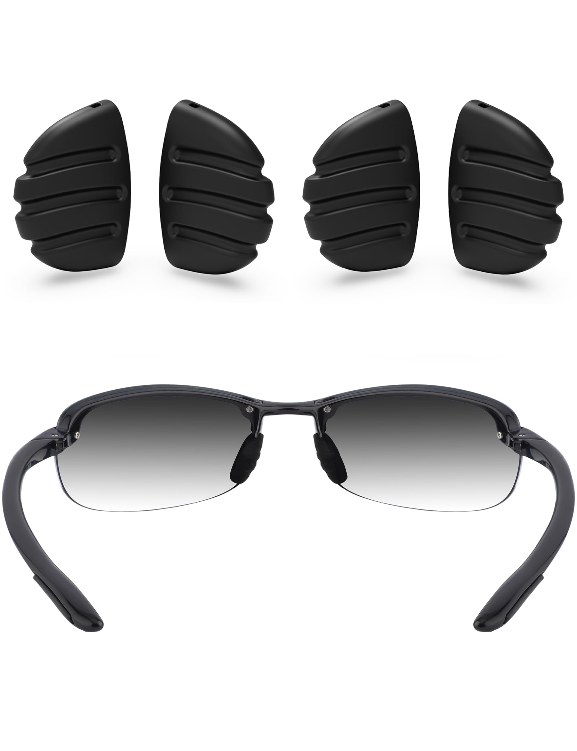 Replacement Nose Pads for Maui Jim Makaha MJ405/Sandy Beach MJ408/Ho'okipa MJ407 and Martini Sports Sunglasses