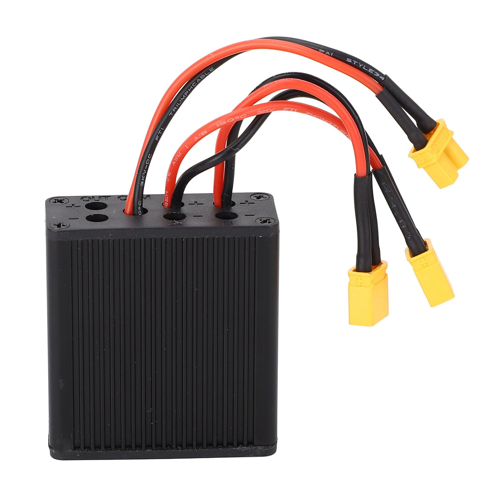Convertidor de Descarga de Batería Doble para Bicicleta Eléctrica, Adaptador de Módulo Paralelo de Batería Dual 20 V-72 V (20 A), Interfaz XT30U, Hecho de ABS de Primera Calidad