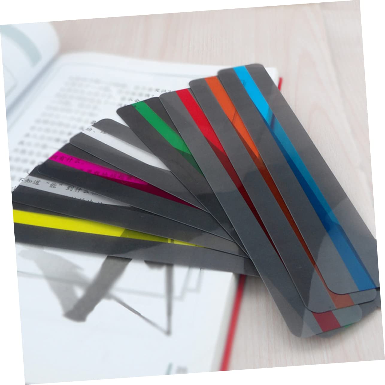 Operitacx 96stücke Teiliges Kreative Transparente Pvc-lesezeichen Dekorative Lesezeichen Großer Für Bücher Schulanfänge Hochzeiten Und -projekte Langlebig Und Einzigartig Im Design