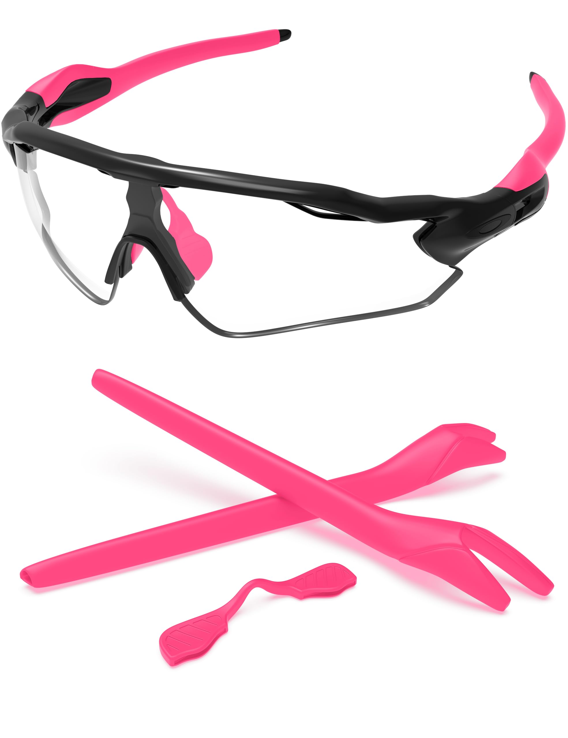 Replacement Nose Pads &amp; Ear Socks Rubber Kits for Oakley Radar EV Path OO9208 / Radar EV Pitch OO9211 Sunglass