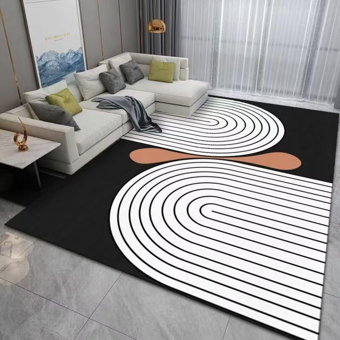 Tapis d'éveil bébé motif lignes avec résistance au froid unique