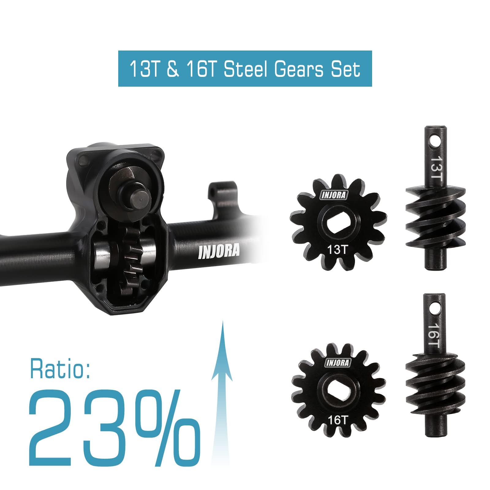 Supporto Asse Posteriore In Alluminio Hot Racing Per Axial