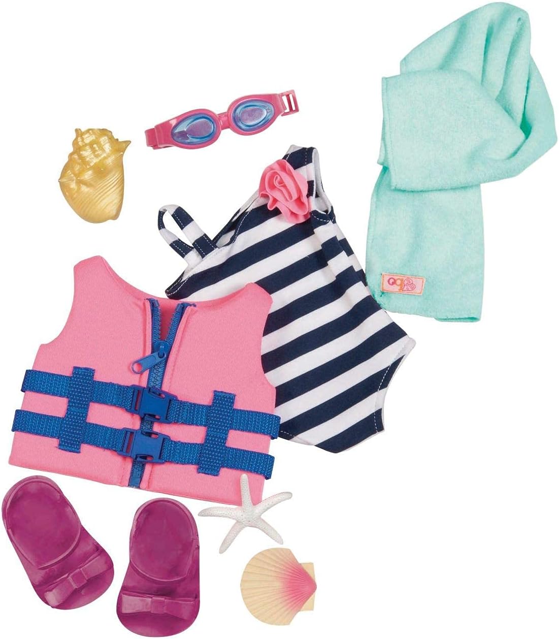 Our Generation Fun Day Sun Day Swimsuit Goggle Set for 18-Inch Dolls