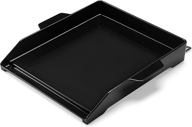 Onlyfire Grill en fonte émaillée universelle avec rallonge réglable, non-stickers BBQ Gridle plat avec poignées pour la cuisine extérieure, 16.6" x 14.3"