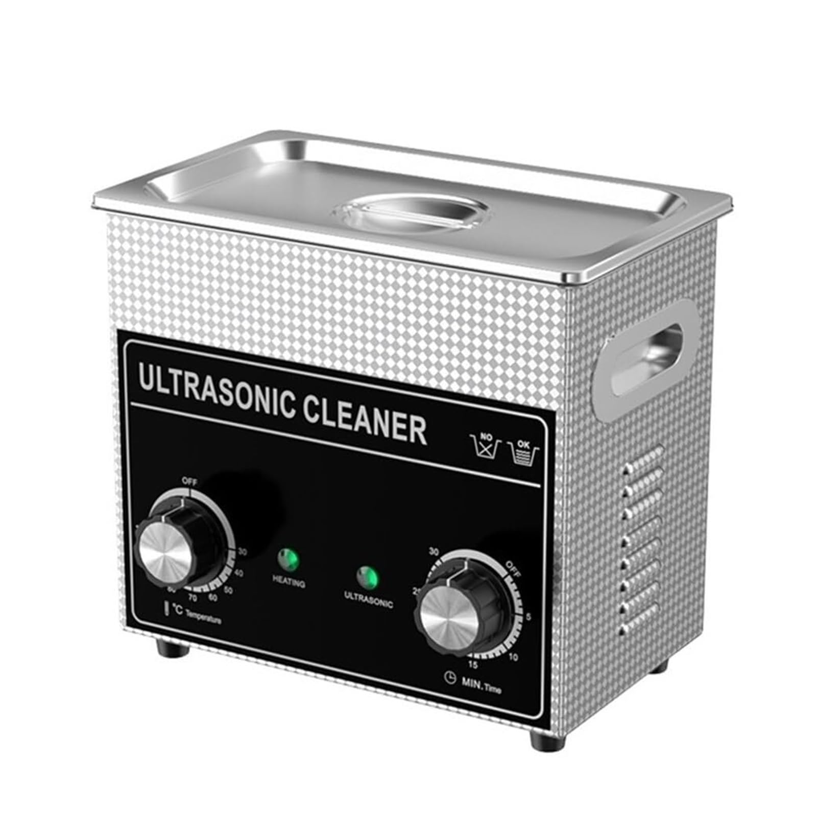 Limpiador ultrasónico, Máquina De Limpieza Por Ultrasonidos, Limpiador Boquilla Combustible 2,3l Y 180W, Agua Caliente, Aceite Baño, Pequeño Inyector, Eliminación Carbono para limpiar joyas(120W)