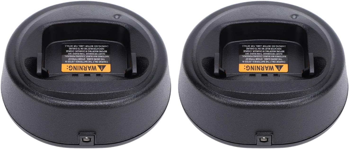 2 Way Radio Battery Charging Dock for Walkie Talkie Rapid Charger for CP200 CP340 CP360 CP380 CP040 CP140 PM400 PR400 NNTN4496 and More 2 Way Radio Charger (US Plug