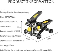 Vista 7 de Mini Multifunction Stepper Exercise Equipment Burn Calories Step Machine Health Fitness Aerobic Exercise with Resistance Bands