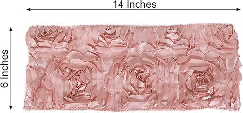 Miniatura 3 de Tableclothsfactory Paquete de 5 bandas para silla de boda con roseta de satén de elastano para banquete de boda, fiesta, banquete, decoración de