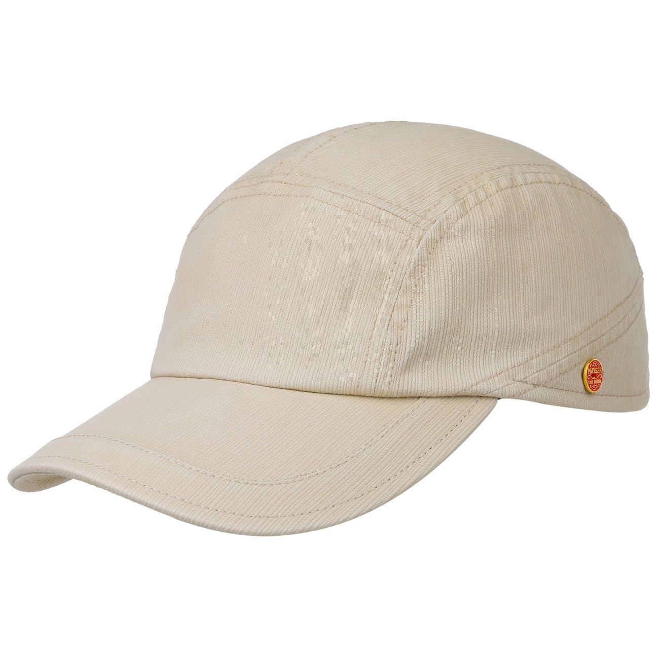 Mayser Czapka z Daszkiem Bawełniana SpeedyMężczyźni - Made in the EU przeciwsloneczna baseball cap na lato daszkiem, Zapięcie rzepy wiosna-lato - 58 cm jasnobeżowy