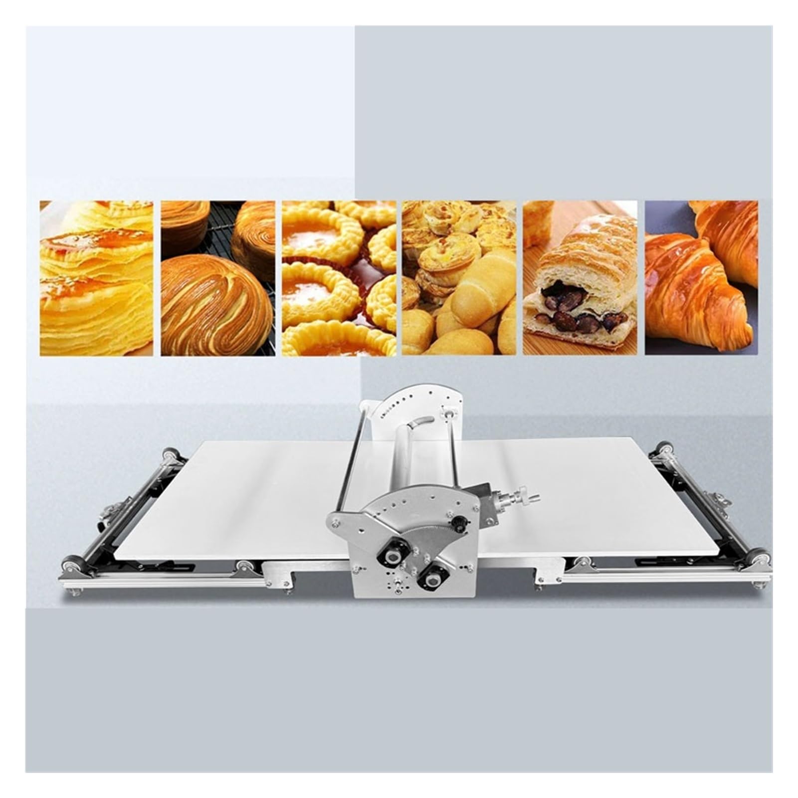 Sfogliatrice Elettrica Pieghevole Da Tavolo Comoda For Pasticceria E Pasticceria
