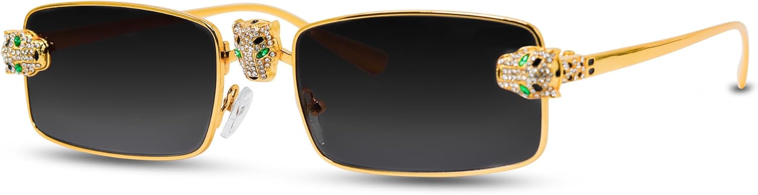 ICE STAR Luxury Panther Head Sunglasses – UV-Protected Lenses – Trendy Streetwear & Fashion Shades
