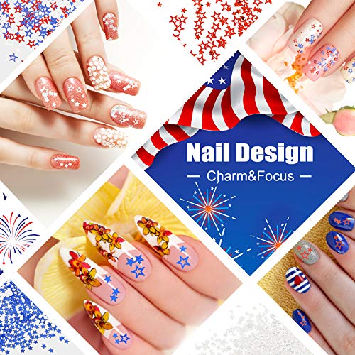 12 Boxes Independence Day Star Glitters Holographic Nail Art Decals Red Blue Silver Mixed Star And Hollow Star Shaped Nail Sequins 4Th Of July Nail Decals For Diy Nail Art Eye Face Body Decor Crafts #TOP5
