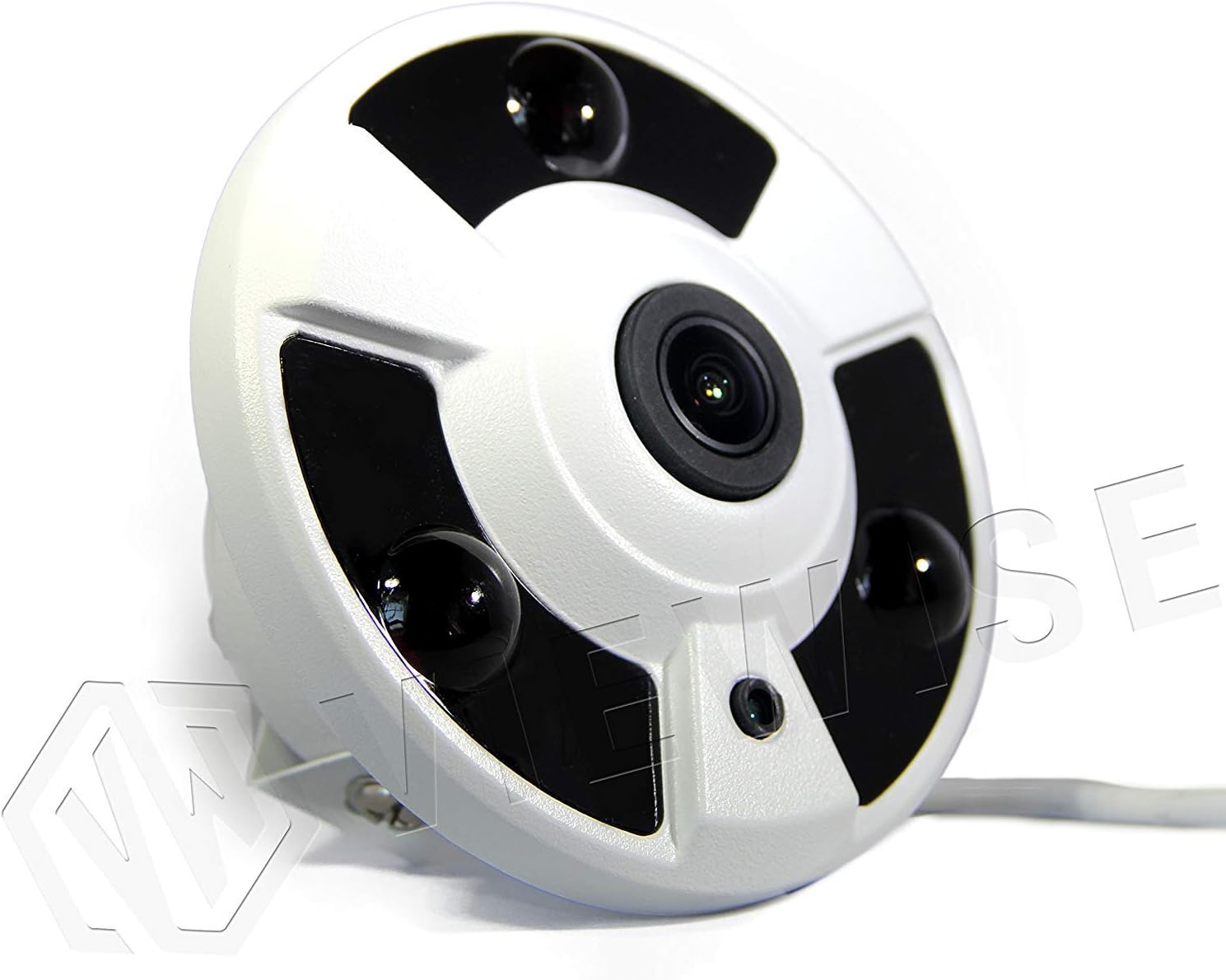 Analog HD 5MP 360 Degree Security Surveillance Camera Fisheye 1.7mm Lens Wide Angle Panoramic Security Indoor Dome Camera 2 in 1 (TVI/AHD) IR 15FT Nightvision DC12V (2592 X 1944)