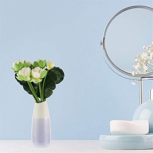 Miniatura 9 de LIFKOME Decoración del hogar, ramos de flores artificiales de simulación, tallo de lirio de agua, ramas falsas, 2 piezas para decoración del hogar,