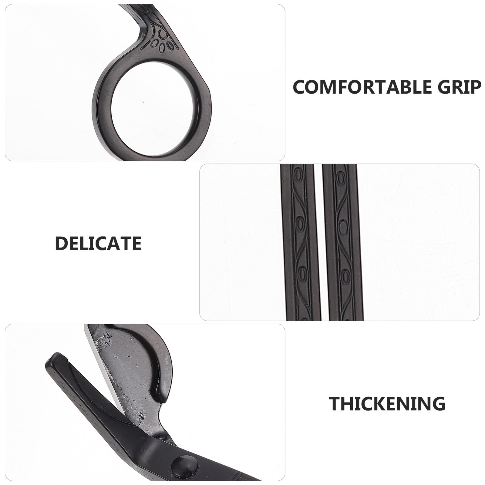 GALPADA 5 Stück Schwarzer Edelstahl Kerzendocht Trimmer mit Mattierter Oberfläche und Abgerundetem Kopf Leicht und Elegant für Heimdekoration und Anlässe Geeignet