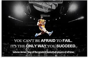 Lebron Lakers Poster: Inspirational Quote Wall Art to Elevate Your Room