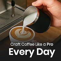 Vista 7 de Rattleware Jarra de acero inoxidable con mango de 12 onzas, con mango de goma, duradera y resistente al calor, jarra de espuma de leche