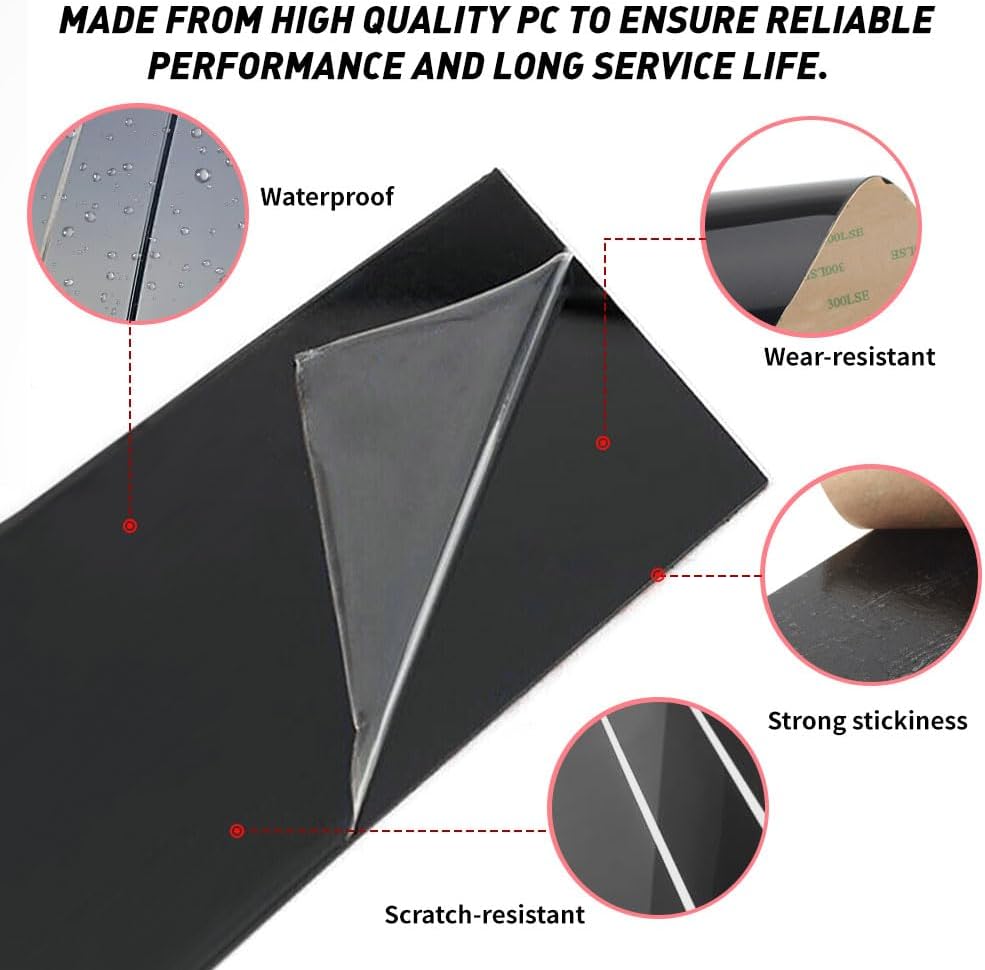 Three T Car Auto Side Door Window Pillar Posts Cover Trim for KIA Forte 2019 2020 2021 2022 2023 Sedan