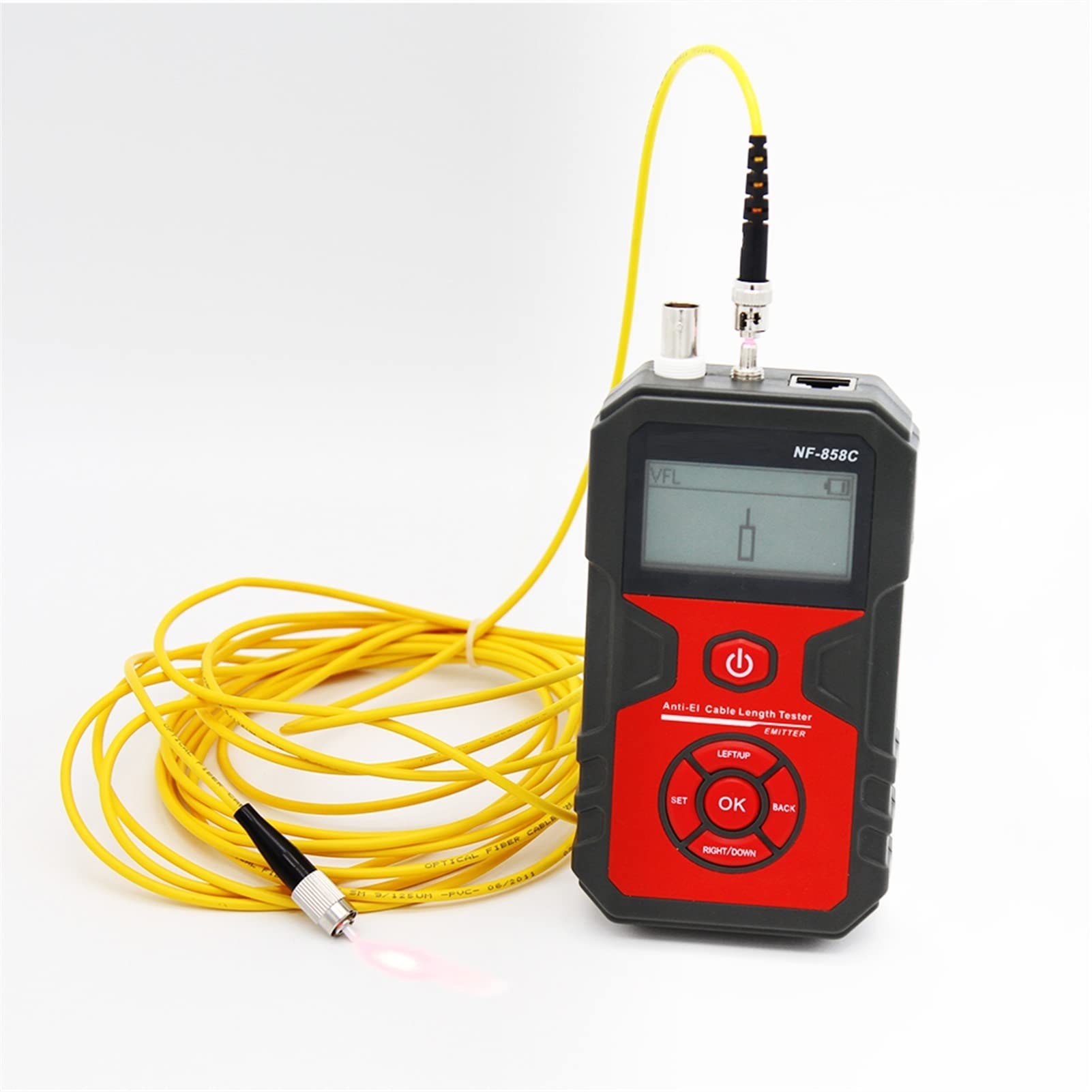 Lokalizator linii NF-858C. Trace Line Linia Lokalizator Przenośny przewód Tester Tester Tester Wyszukiwarka Kabel sieciowy Bnc. Zmierzyć długość kabla