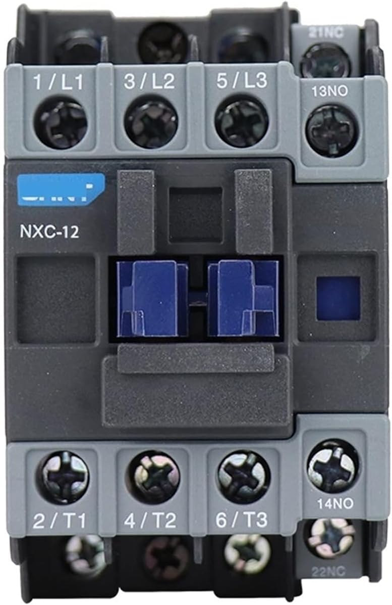ALKOY Circuit Breaker NXC-12 Contac 12A AC 24V 36V 48V 110V 127V 220V 380V 415V Customizable Can Be Combined with Thermal Overload Relay 1Pcs (Color : AC 36V) (Color : AC 127V)