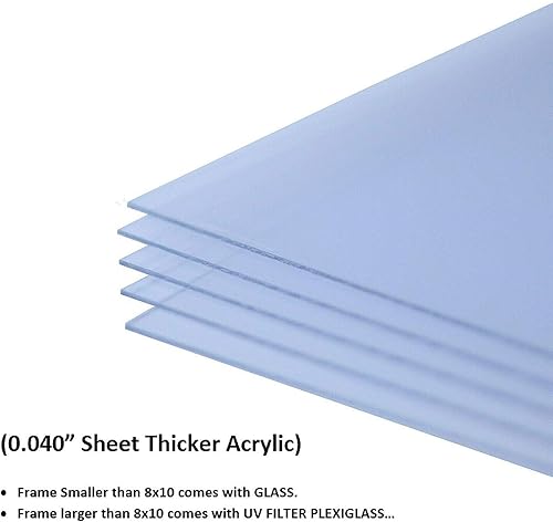 Miniatura 5 de US Art Marcos de 22 x 29 pulgadas, color gris rústico, plano, de 1.25 pulgadas, acabado liso envuelto de madera compuesta para decoración de pared,