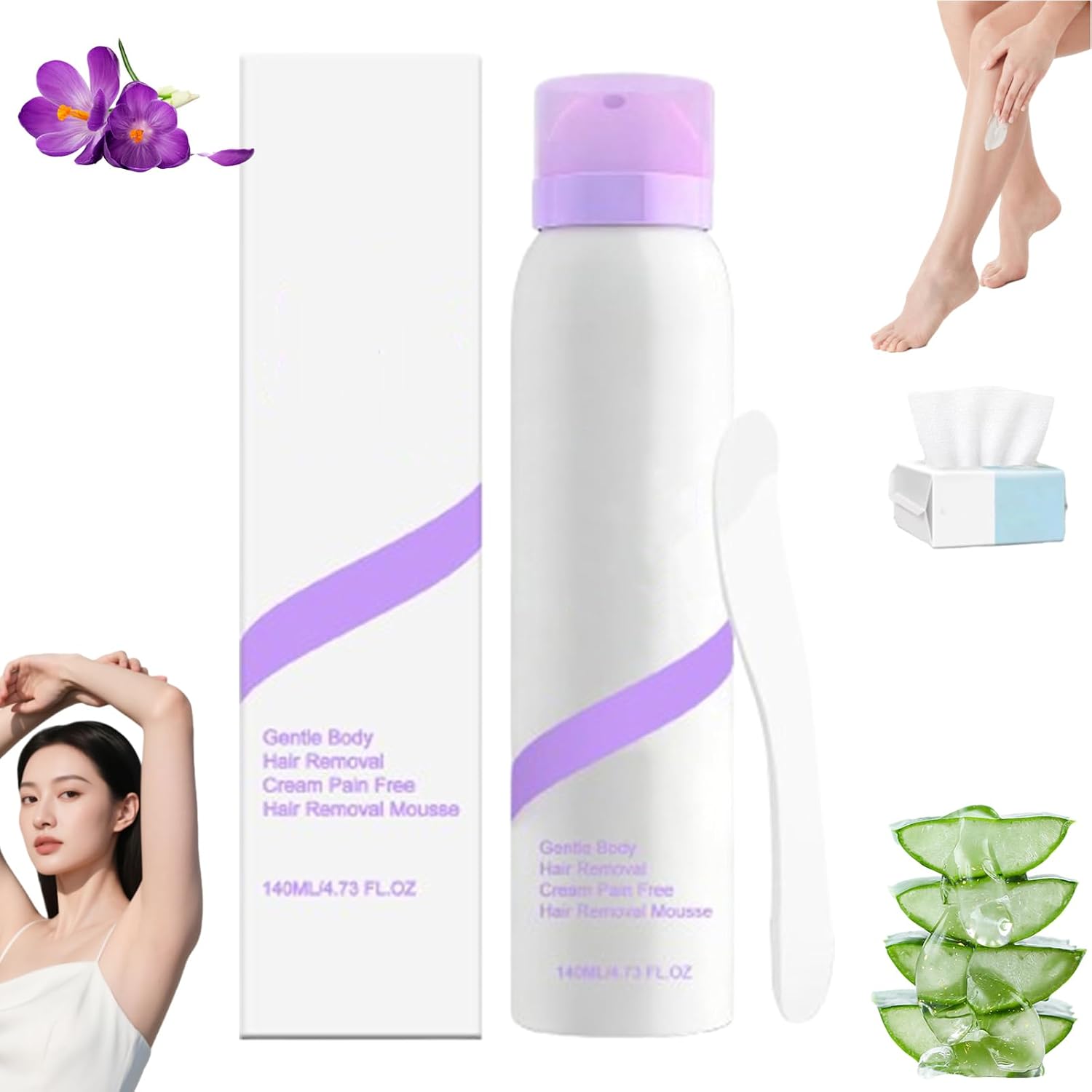 Pain Free Hair Removal Spray for Every Skin Type | Gentle Formula