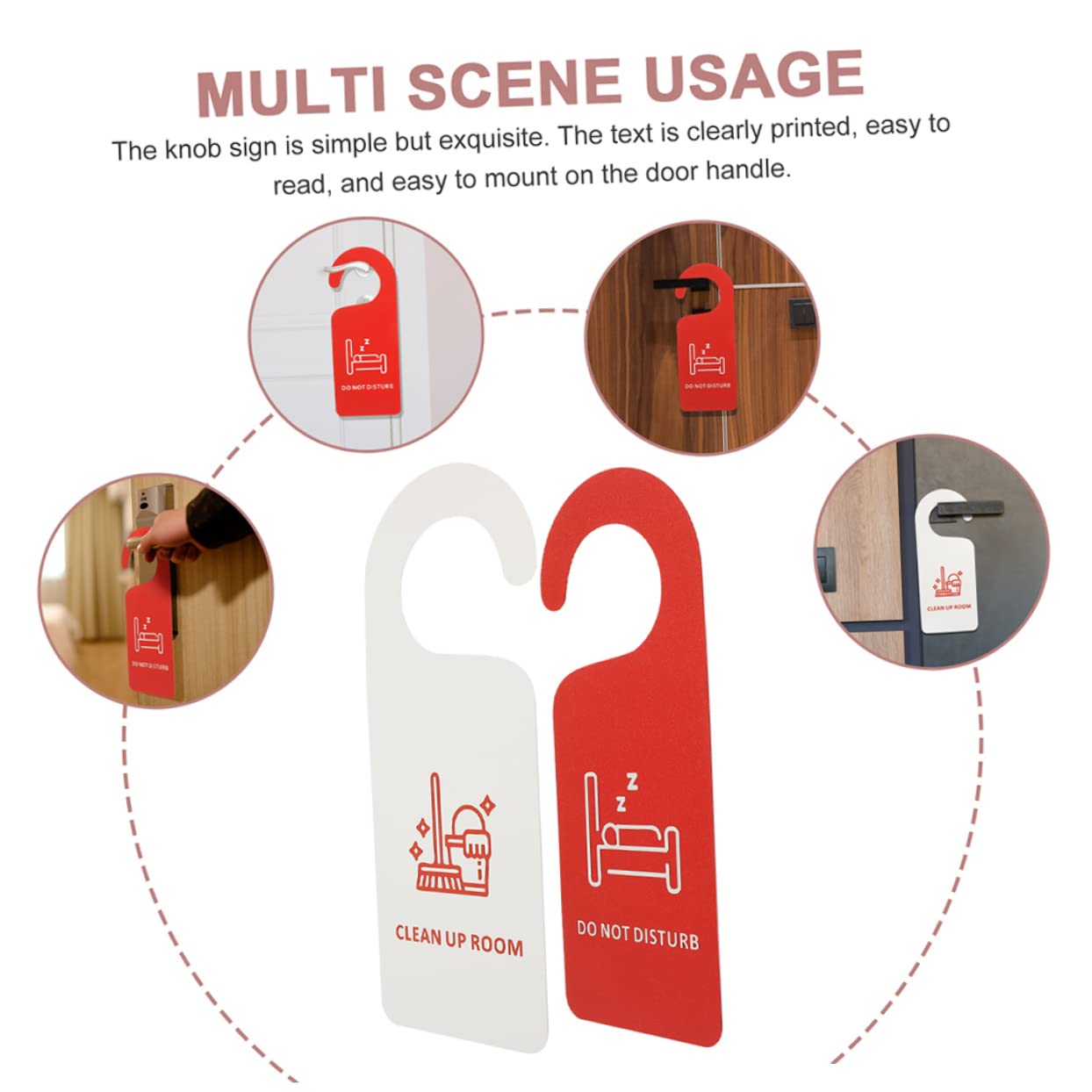 16pièces Panneau De Porte Ne Déranger Et Nettoyer Enseigne De Porte Pour Et Bureau Accessoire Pratique Pour Et Service De Nettoyage