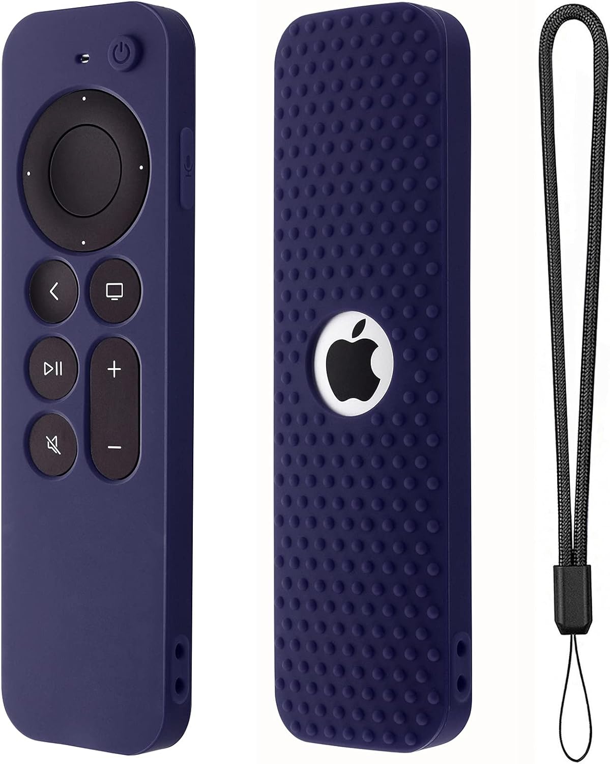 Compatible with Apple TV 4K Siri Remote 2021 Silicone Cover, Silicone Case for Apple TV 4K 6 Generation 2021 Remote Control, Apple 4K Siri Remote 2nd Gen Cover (Dark Blue)