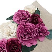 Vista 4 de King Rose - Funda de almohada para cojín de lana sólida 3D, 12.0 x 20.0pulgadas