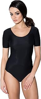 Maillot de Danza y Gimnasia Manga Corta para Mujer