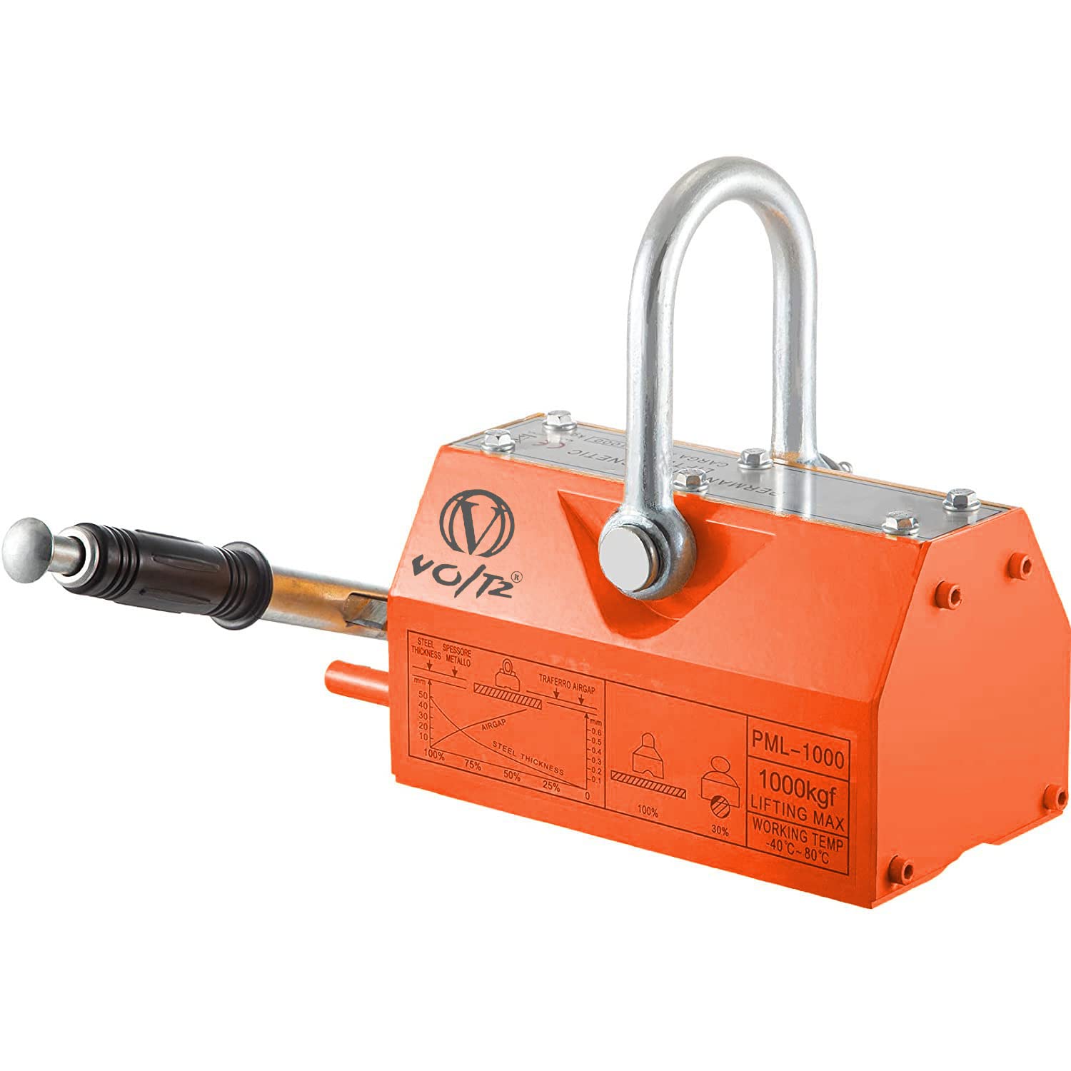 Voltz 1000KG Permanent Magnetic Lifter Heavy Duty Crane Hoist Lifting Magnet 2200lb (B084TQ2KYR) Amazon Price History, Amazon Price Tracker