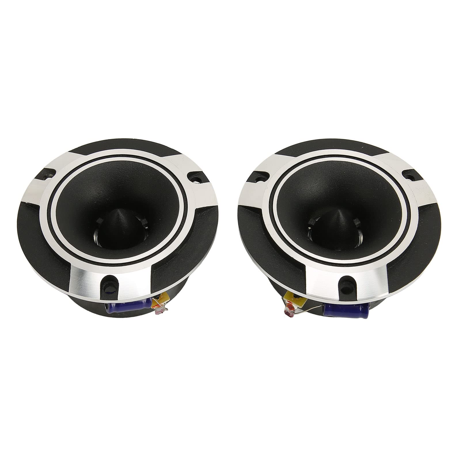 Ausla 150W Coaxial Car Speaker Set, 2pcs Silver Black