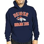 Team Fan Apparel NFL Gameday Adult Hooded Sweatshirt, Pro Football Fleece Hoodie Pullover Sweatshirt (Denver Broncos - Navy, Large)