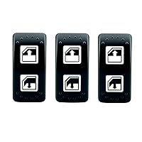 Vista 1 de 3 piezas de interruptor de ventana eléctrica del conductor izquierdo de 8 pines compatibles con Can-Am Defender HD8 DH10 2016-2020 Defender Max HD8