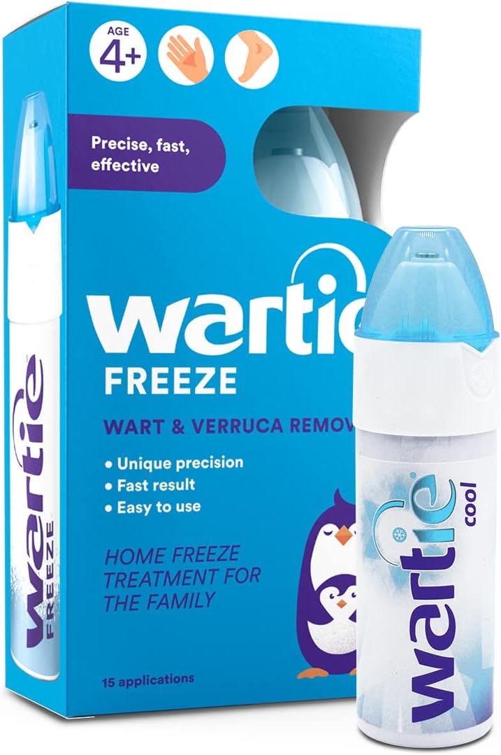 Wartie Freeze Wart and Verruca Remover, Safe For Adults and Children