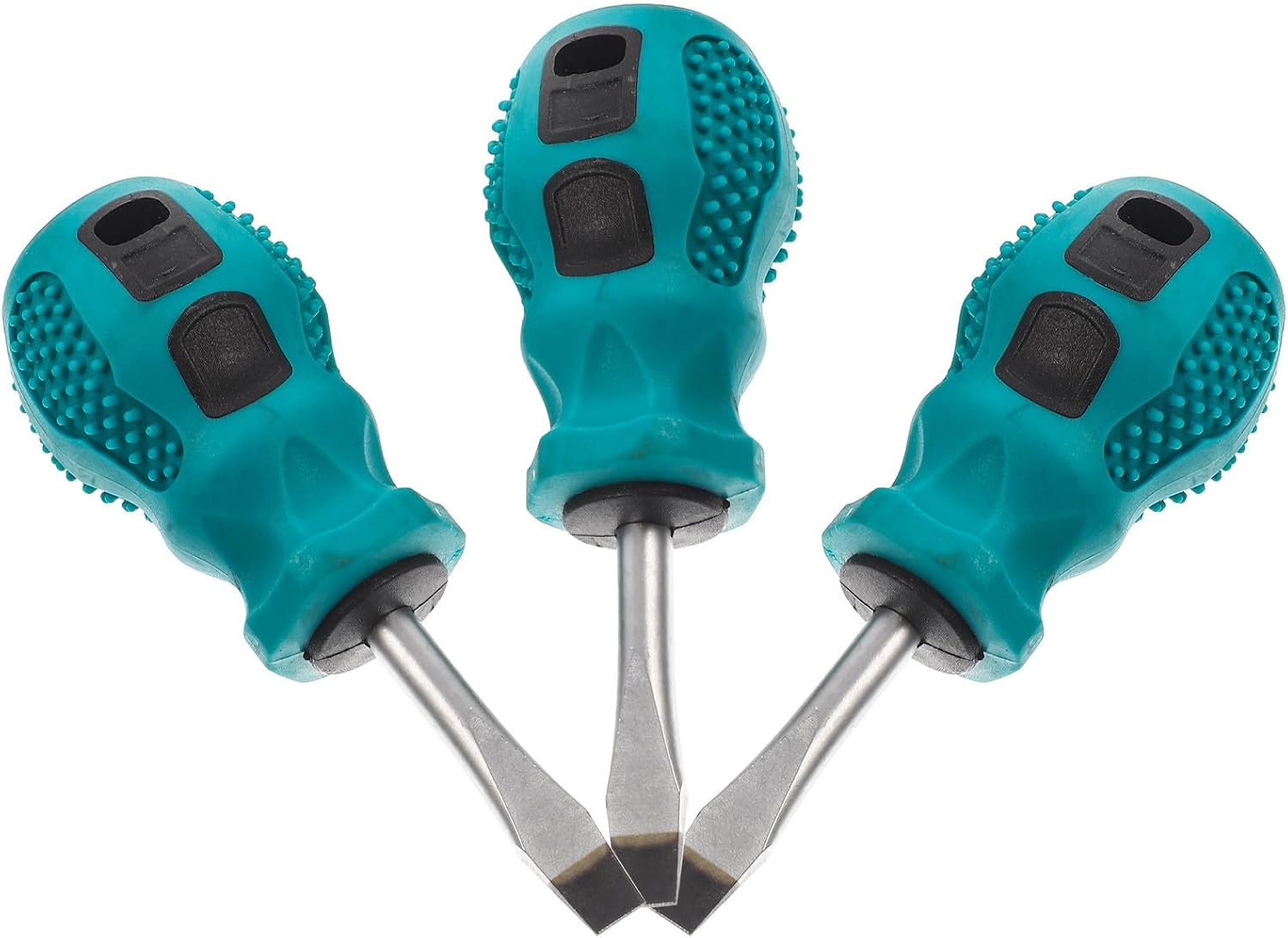 Vaguelly 3pcs Mini Screwdriver Set Small Flat Head and Stubby Nut Driver, Precision Manual Assembly Tools for Household and Electronics Repair
