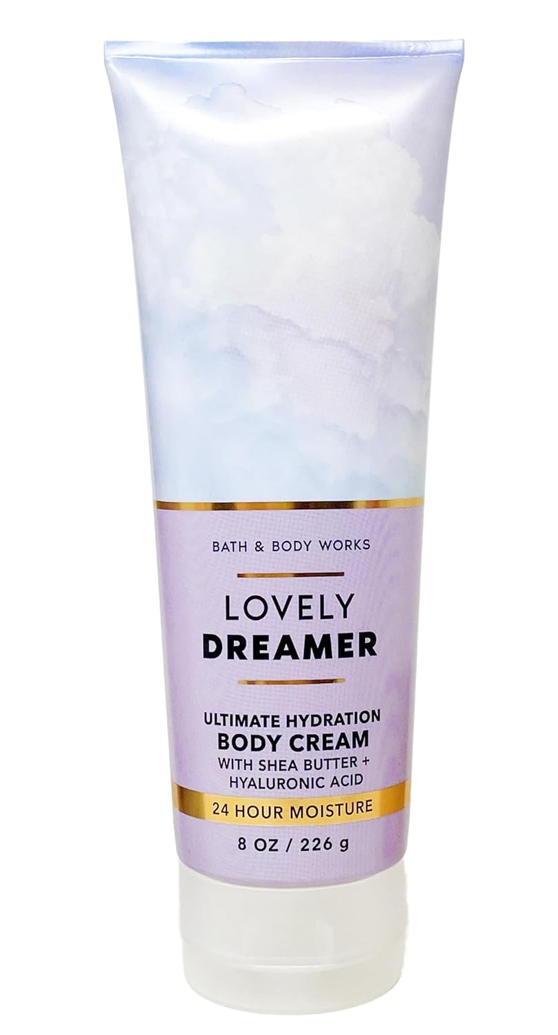 Bath & Body Works Lovely Dreamer - Deluxe Gift Set - Fine Fragrance Mist, Body Cream, Body Lotion and Body Wash With a Himalayan Salts Springs Soap., purple