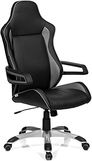 HJH Office RACER PRO Silla de oficina Negro y Gris 50  x  57  x  138 cm